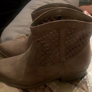 Tan ankle boots